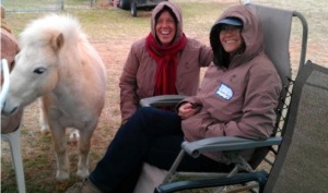 Elijah, Stina Herberg, Susan Smith at Spirit Horse Ranch, LIberty Foundations clinic, March 2013